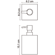 Дозатор для жидкого мыла WasserKRAFT Leine K-3899 Белый матовый-2
