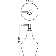 Дозатор для жидкого мыла WasserKRAFT Dinkel K-4699 Белый матовый-2