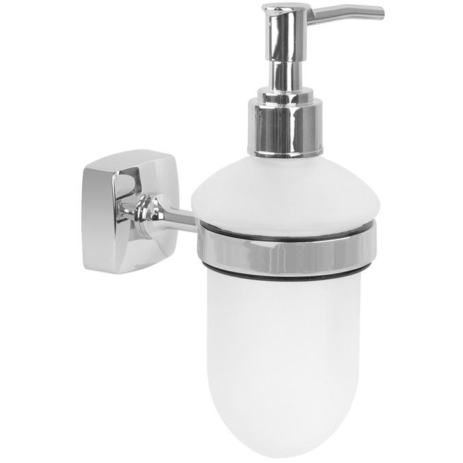 Дозатор жидкого мыла Fixsen Kvadro FX-61312 Хром аксессуар для ванной fixsen practica fx 800b хром держатель для дозатора с крючком