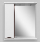 Зеркало со шкафом AM.PM Like 65 L M80MPL0651VF с подсветкой Белый/венге-1