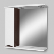 Зеркало со шкафом AM.PM Like 80 L M80MPL0801VF с подсветкой Белый/венге-3