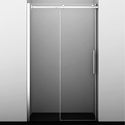 Душевая дверь WasserKRAFT Alme 120 15R05 профиль Хром стекло прозрачное-1