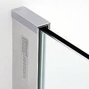 Душевая дверь WasserKRAFT Aller 120 R 10H05RWHITE профиль Хром стекло прозрачное-1