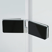 Душевая дверь WasserKRAFT Aller 120 L 10H05LBLACK профиль Хром стекло прозрачное-4