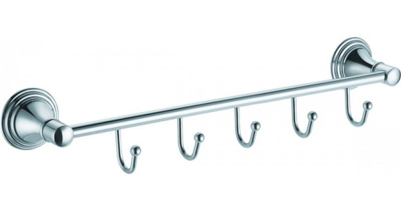 Крючок для полотенец Fixsen Best FX-71605-5 Хром аксессуар для ванной fixsen trend fx 97805 5 планка 5 крючков