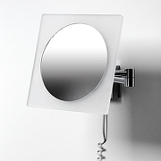Косметическое зеркало WasserKRAFT K-1008 с подсветкой с увеличением Хром-1