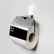 Держатель туалетной бумаги WasserKRAFT Leine K-5025W с крышкой Хром-1