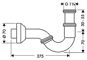 Сифон для биде Hansgrohe 55237000 Хром-3