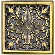 Решетка для трапа Bronze de Luxe Цветок 10x10 21975 Бронза