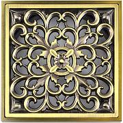Решетка для трапа Bronze de Luxe Узоры 10x10 21962 Бронза