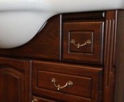 Комплект мебели для ванной Opadiris Риспекто 120 Орех антикварный со светильником Рустика Бронза-2