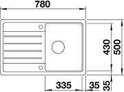 Кухонная мойка Blanco Legra 45 S 522206 Кофе-2