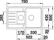 Кухонная мойка Blanco Legra 6 S Compact 521306 Шампань-4