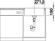 Кухонная мойка Blanco Subline 500-IF SteelFrame 524107 Антрацит-8