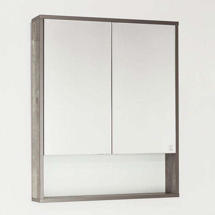Зеркальный шкаф Style Line Экзотик 75 Светлое дерево мебель для ванной style line экзотик 75 plus подвесная белая экзотик