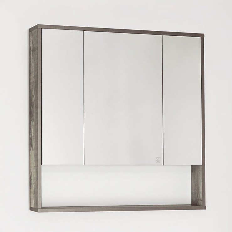 Зеркальный шкаф Style Line Экзотик 80 Светлое Дерево мебель для ванной style line экзотик 75 plus подвесная белая экзотик