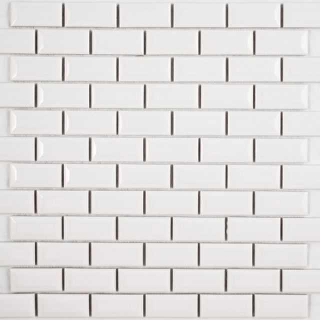 Керамическая мозаика Orro Mosaic Ceramic White Bar 30х30 см