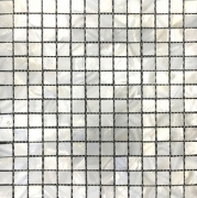 Стеклянная мозаика Orro Mosaic Glass Луна Shell (белая) 30х30 см