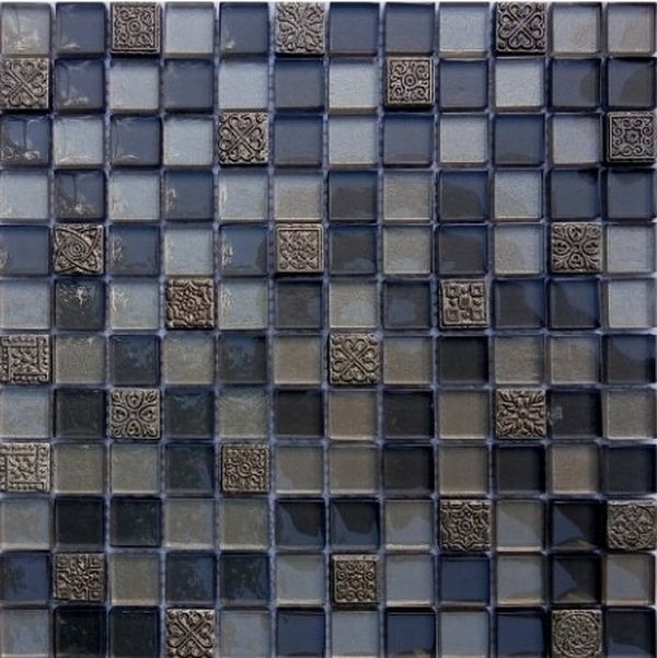 

Мозаика Orro Mosaic, Glasstone Kashtan стекло+камень 29,5х29,5 см