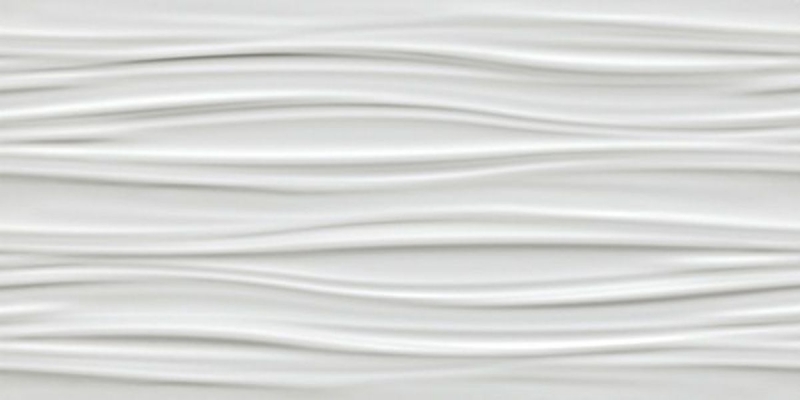 3D Wall 8SBW Ribbon White Matt. настенная 40х80 см
