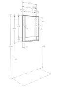 Зеркальный шкаф Aquaton Рико 65 1A215202RIB90 Белый Ясень фабрик-6