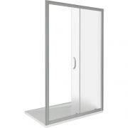Душевая дверь в нишу Good Door Infinity WTW-130-C-CH 130 профиль Хром стекло прозрачное-3