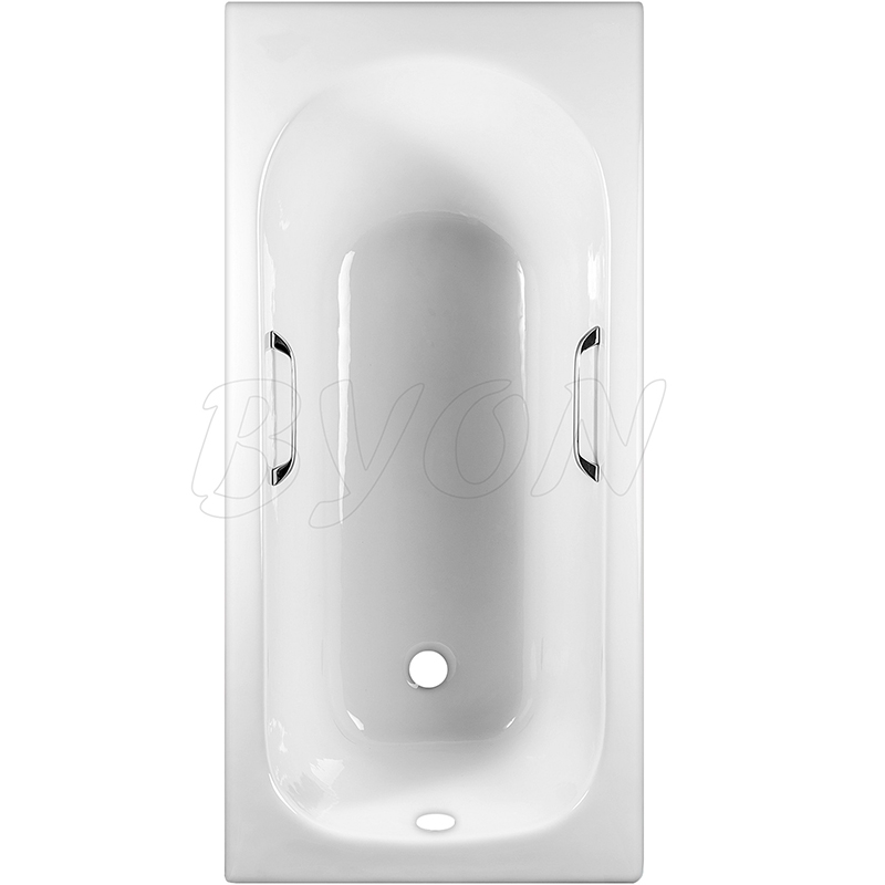 Чугунная ванна Byon B13 170x70 V0000226 с ручками с антискользящим покрытием чугунная ванна byon b13 120x70 н0000015 с антискользящим покрытием