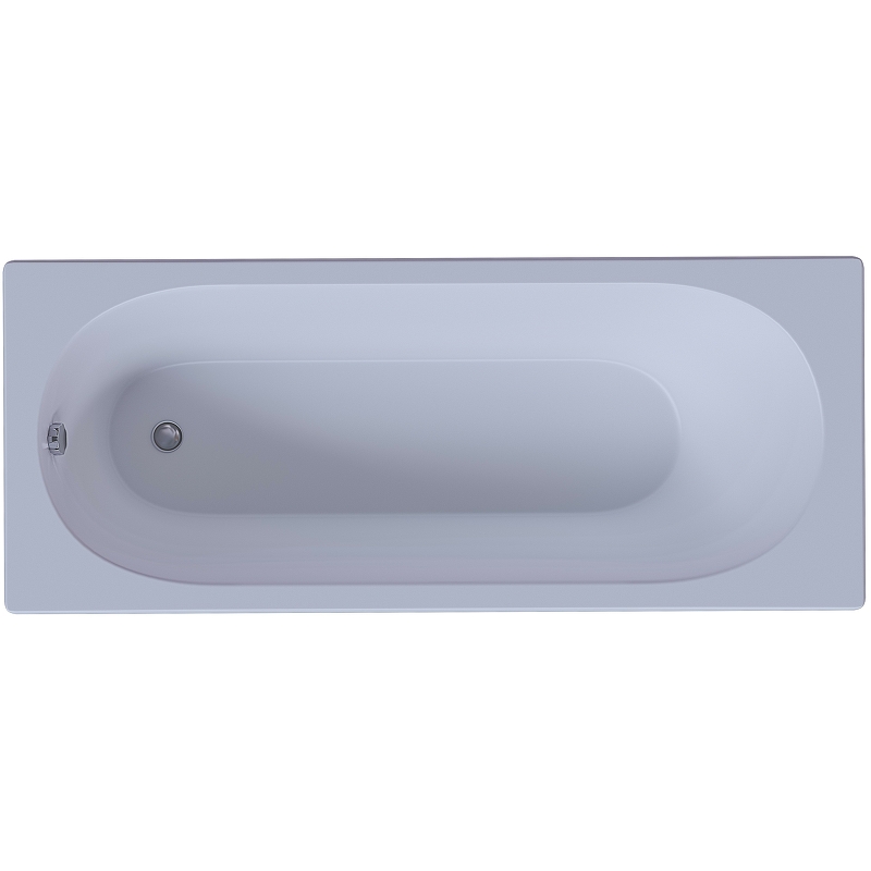 Акриловая ванна Aquatek Оберон 180х80 OBR180-0000008 без гидромассажа без панелей с каркасом (разборный) со слив-переливом