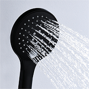 Ручной душ WasserKRAFT A078 Черный матовый-1