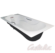 Чугунная ванна Castalia Venera S2021 180х80 Ц0000150 с ручками с антискользящим покрытием-2