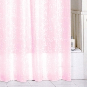 Штора для ванны Milardo Pink Leaf 200x180 Розовая