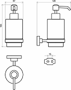 Дозатор для жидкого мыла Ravak Chrome X07P223 Хром-3