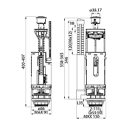 Сливная арматура Iddis F012400-01K с нижней подводкой (тип А)-1