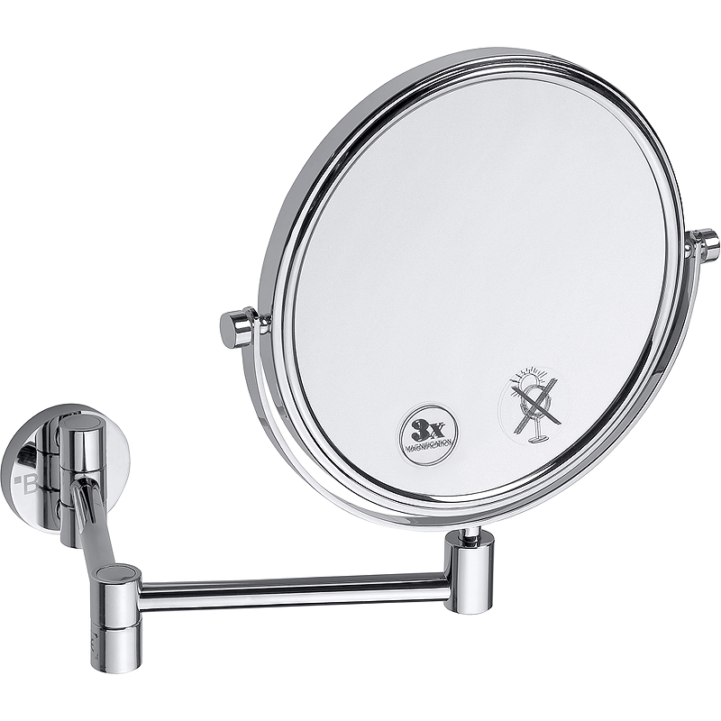 Косметическое зеркало Bemeta 112201518 с увеличением Хром косметическое зеркало x 3 bemeta white 112201514