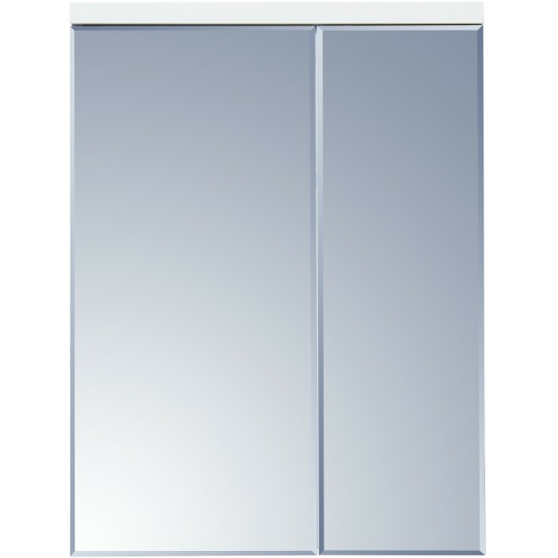 цена Зеркальный шкаф Aquaton Брук 60 1A200502BC010 с подсветкой Белый
