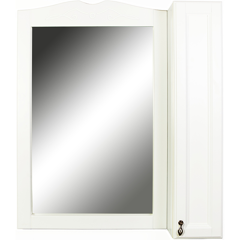 Зеркало со шкафом Orange Classic 85 Белое зеркало со шкафом damixa redblu palace one 85 m41mpx0851wg с подсветкой белый