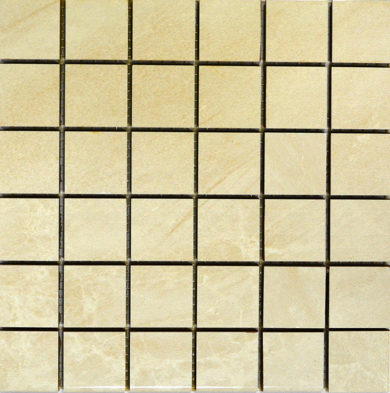 Керамическая мозаика Belleza Атриум бежевый 20х20 см керамический бордюр belleza атриум бежевый мозаичный 6 5х20 см