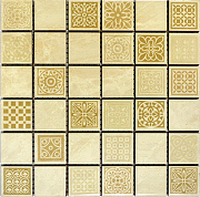 Керамическая мозаика Belleza Атриум бежевый 20х20 см