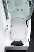 Акриловая ванна с душевой кабиной Gemy 170х85 G8040 B R с гидромассажем-3