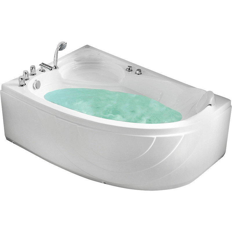 цена Акриловая ванна Gemy 150х100 G9009 B L с гидромассажем