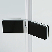Душевая дверь WasserKRAFT Aller 120 R 10H05RBLACK MATT профиль Хром матовый стекло прозрачное-4