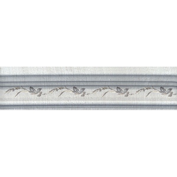 Керамический багет Kerama Marazzi Кантри Шик серый декорированный 5х20 см керамический декор kerama marazzi кантри шик серый панель 7192 20х50 см