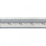 Керамический багет Kerama Marazzi Кантри Шик серый декорированный 5х20 см