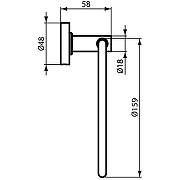 Кольцо для полотенец Ideal Standard IOM A9130AA Хром-4