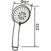 Ручной душ Orange O-Shower OS05 Хром-8