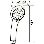 Ручной душ Orange O-Shower OS02 Хром-10