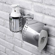 Держатель туалетной бумаги и освежителя воздуха WasserKRAFT Kammel K-8359 с крышкой Хром-1