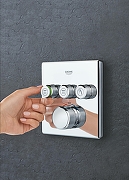 Смеситель для душа Grohe Grohtherm SmartControl 29126000 с термостатом Хром-3