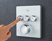 Смеситель для душа Grohe Grohtherm SmartControl 29157LS0 с термостатом Белая луна-1