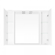 Зеркало со шкафом Style Line Олеандр 2 100 С с подсветкой Белый глянец-1